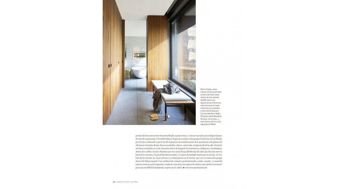 Reportaje Arquitectura y Diseño MINIM amuebla casa Marcio Cogan en