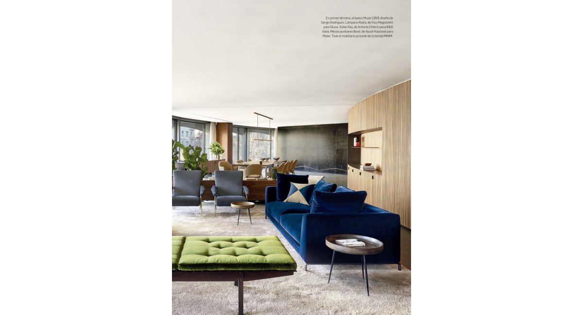 Reportaje Arquitectura y Diseño MINIM amuebla casa Marcio Cogan en