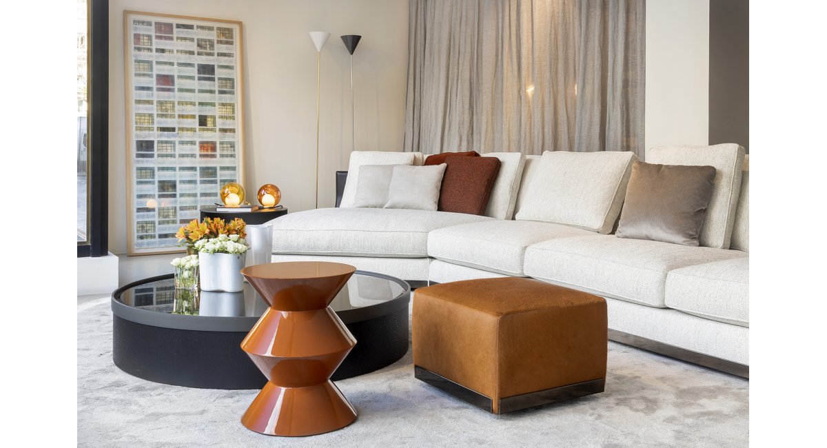 Sistema de asientos West diseñado por Rodolfo Dordoni para Minotti en MINIM Barcelona