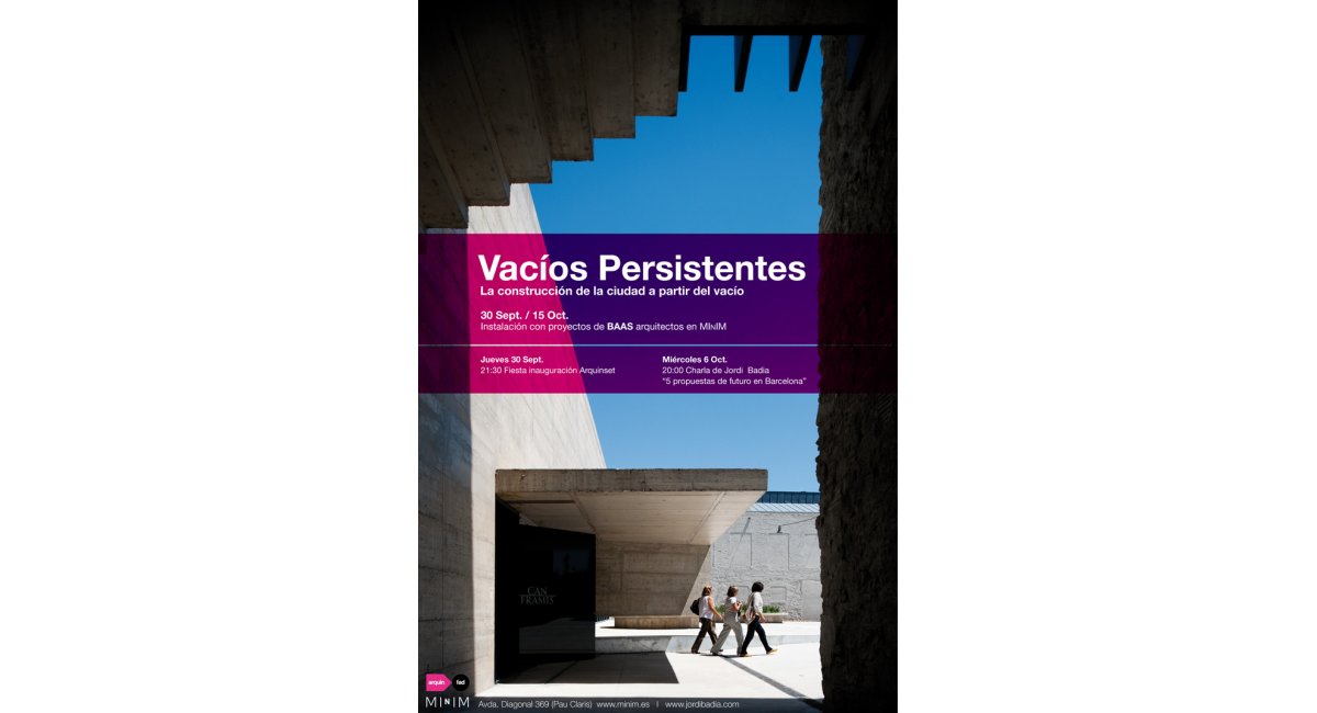 VACÍOS PERSISTENTES. Jordi Badia en MINIM.