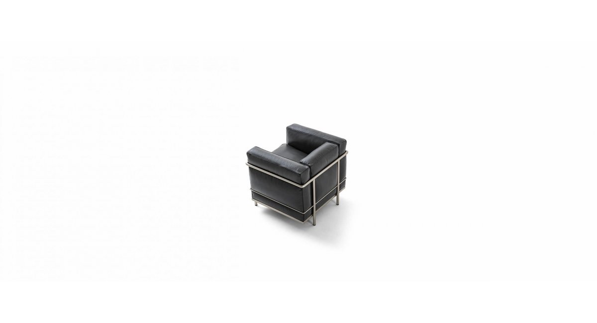 002 LC2 FAUTEUIL GRAND CONFORT DURABLE - Le Corbusier, Pierre Jeanneret, Charlotte Perriand - Cassina - MINIM - trasera
