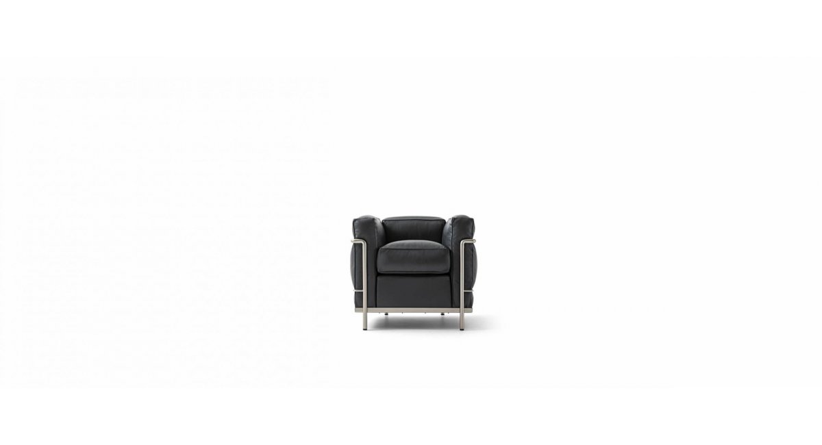 002 LC2 FAUTEUIL GRAND CONFORT DURABLE - Le Corbusier, Pierre Jeanneret, Charlotte Perriand - Cassina - MINIM