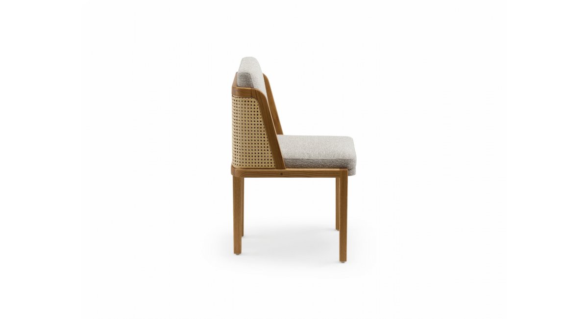 272 Throne Dining Chair with Rattan - silla de comedor - silla de ratan - de la espada - MINIM - lateral