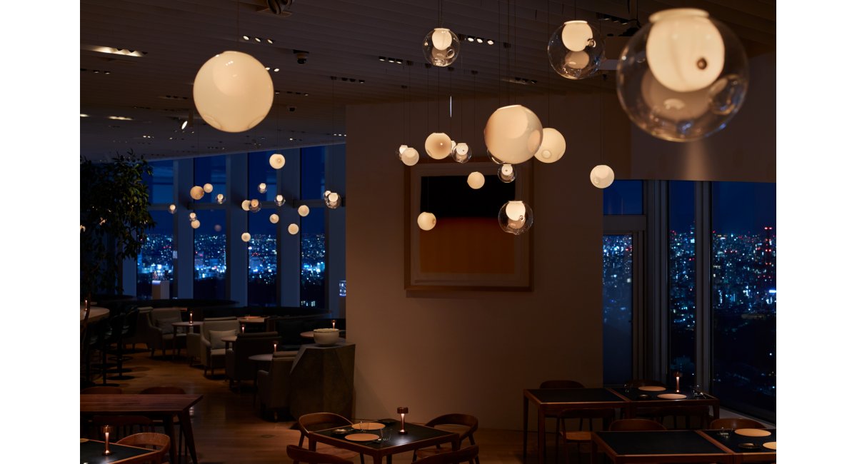 28 Ramdon -Bocci - lámpara techo - MINIM - lifestyle restaurante