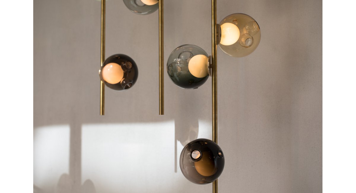 28 stem - lámpara de pie - lámpara rígida suspendida - Bocci - MINIM - lifestyle detalle