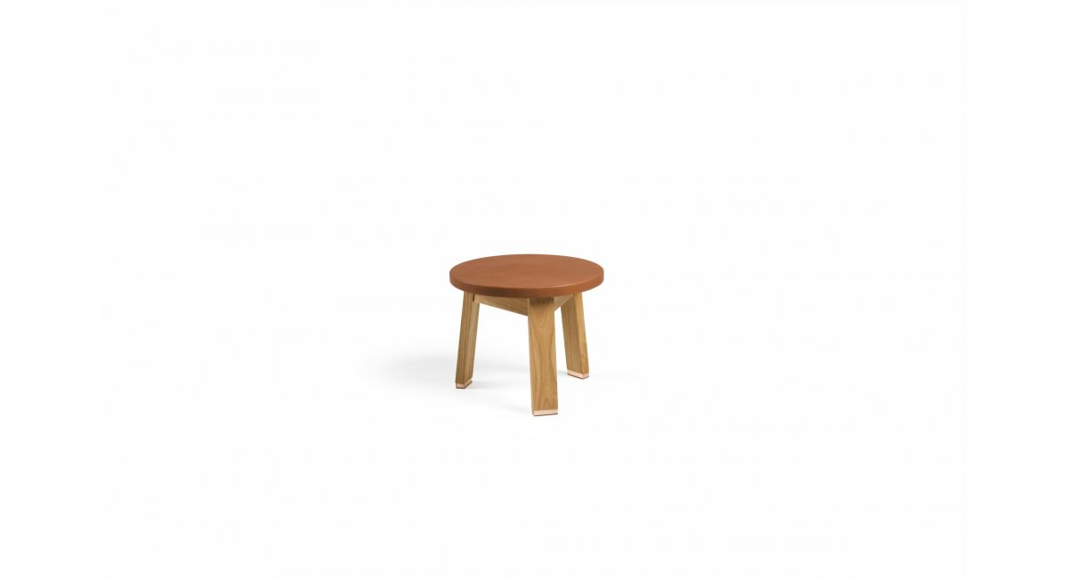 440S Upholstered Low Stool - taburete bajo -Studioilse - de la espada - MINIM