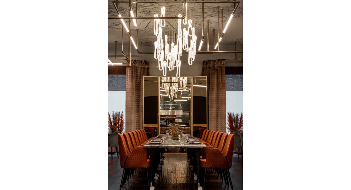 87 - lámpara de techo - Bocci - MINIM - lifestyle restaurante