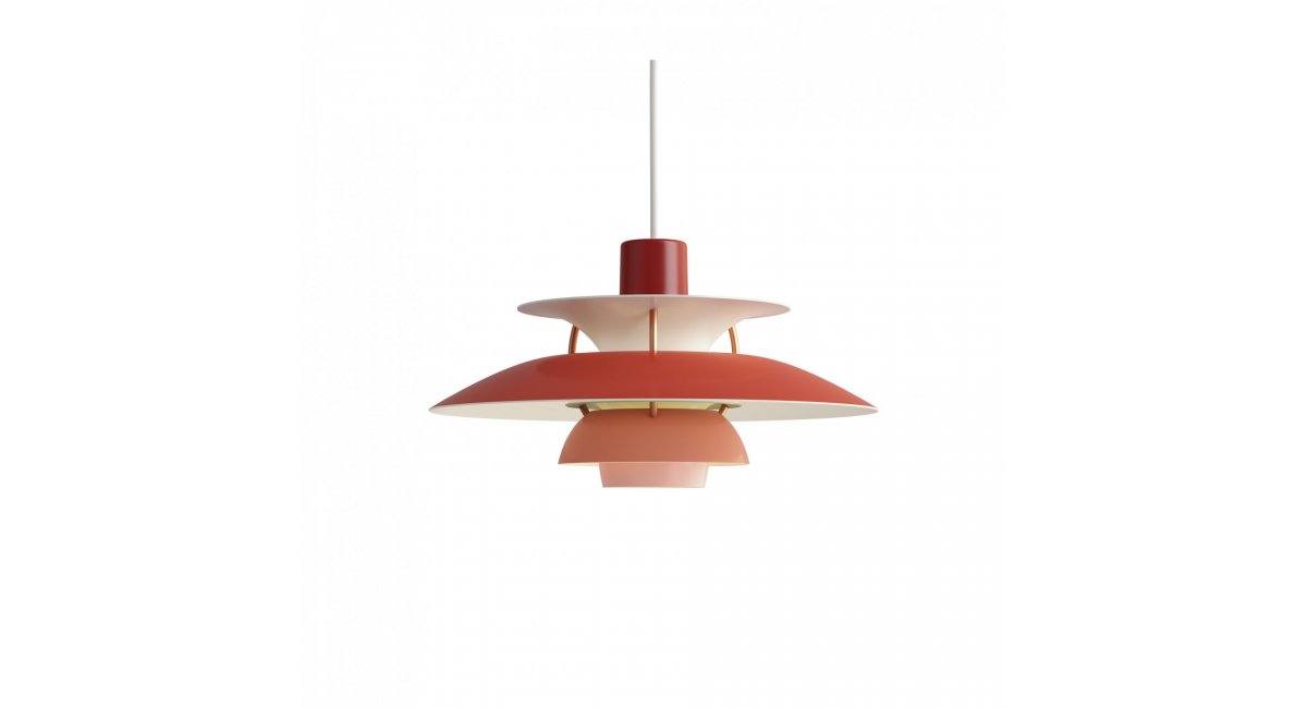 PH 3 1/2 -3 Amber coloured glass pendant, Louis Poulsen