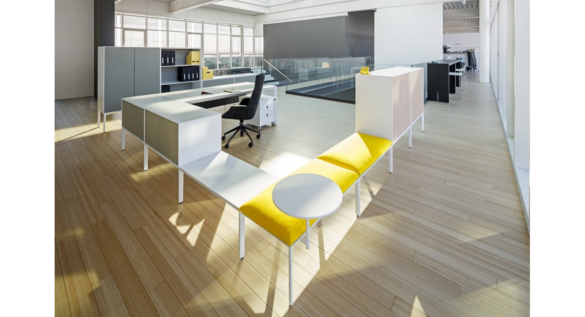 ADD SYSTEM - sistema de estanterías y mesas - LaPalma - MINIM - lifestyle oficina