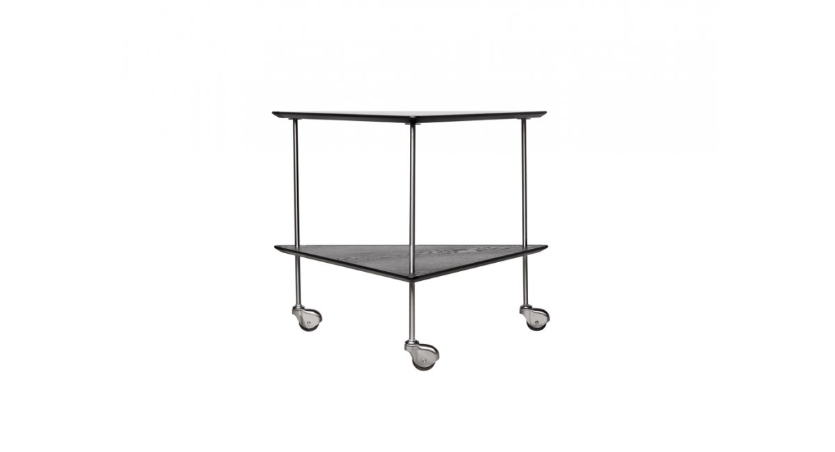 AJ Trolley - Camarera - Arne Jacobsen - madera negra - MINIM - Fritz Hansen