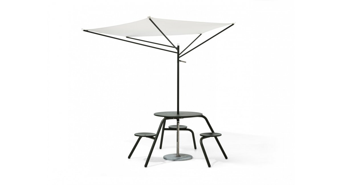 Acacia - sombrilla - exterior - extremis - MINIM - mesa y sombrilla exterior