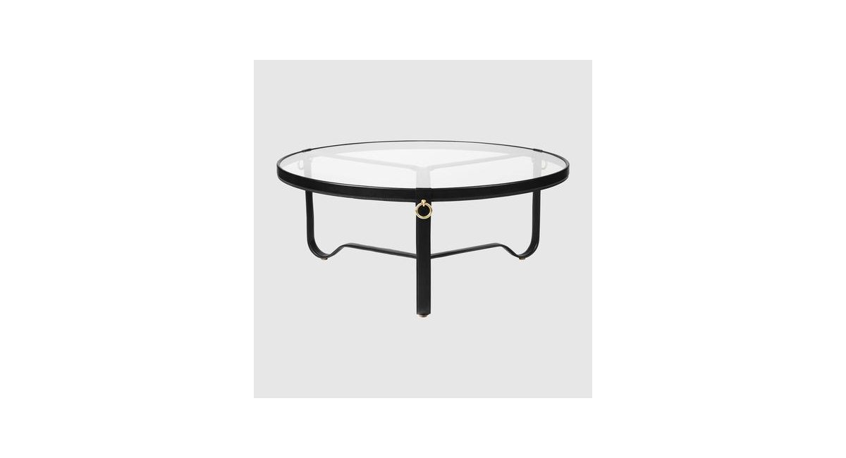 Adnet_CoffeeTable_mesa de centro_cuero negro y cristal_Gubi_MINIM