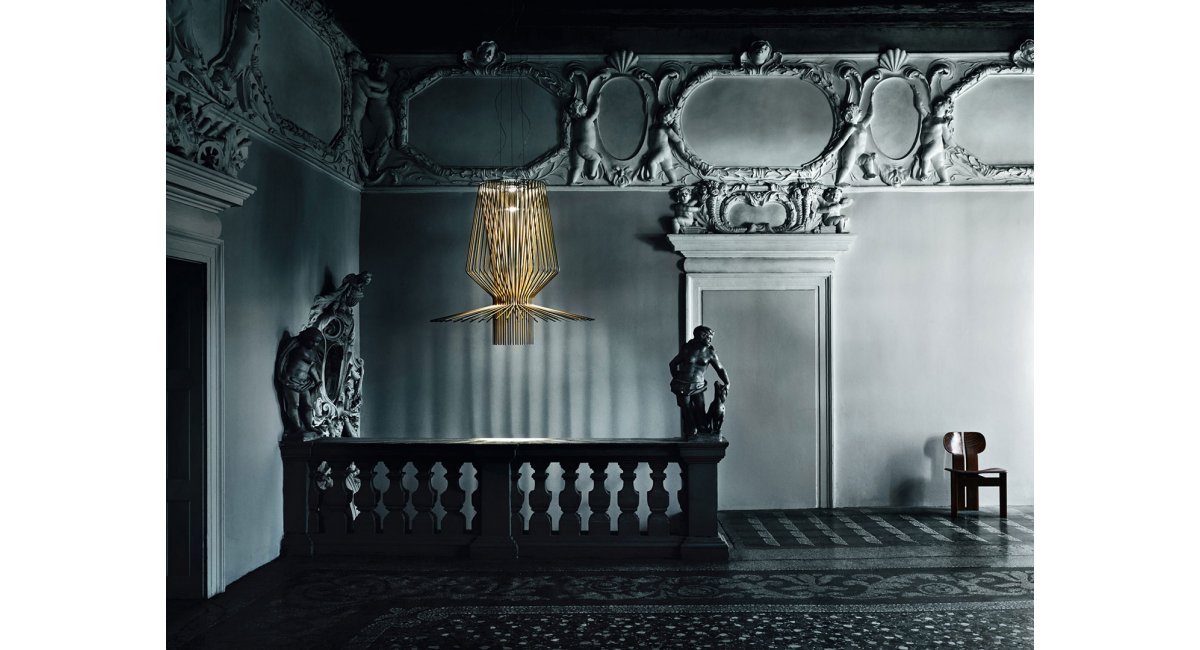 Allegro Assai - FOSCARINI - MINIM - color negro - lámpara suspendida - lifestyle sala