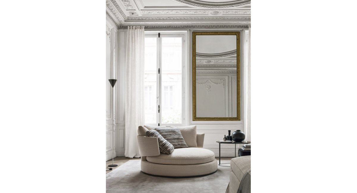 Amoenus Soft_sofá_Maxalto_tapizados_colores_MINIM_Madrid_Barcelona_sofá redondo_foto lifestyle salón