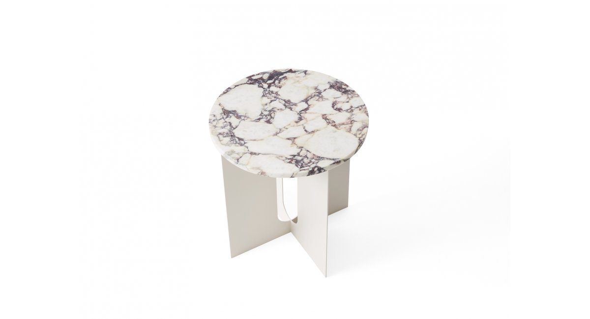 Androgyne Side Table - mesa auxiliar - MENU - MINIM - estructura blanca