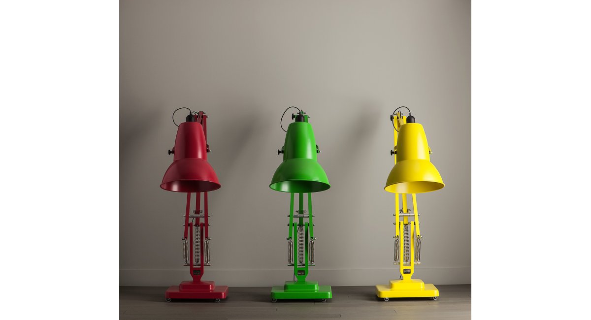 Anglepoise, Original 1227 Giant brass floor lamp