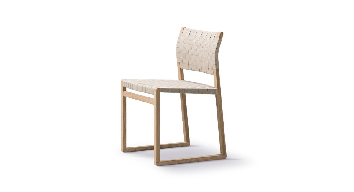 BM 61 - silla de madera y lino - fredericia - MINIM