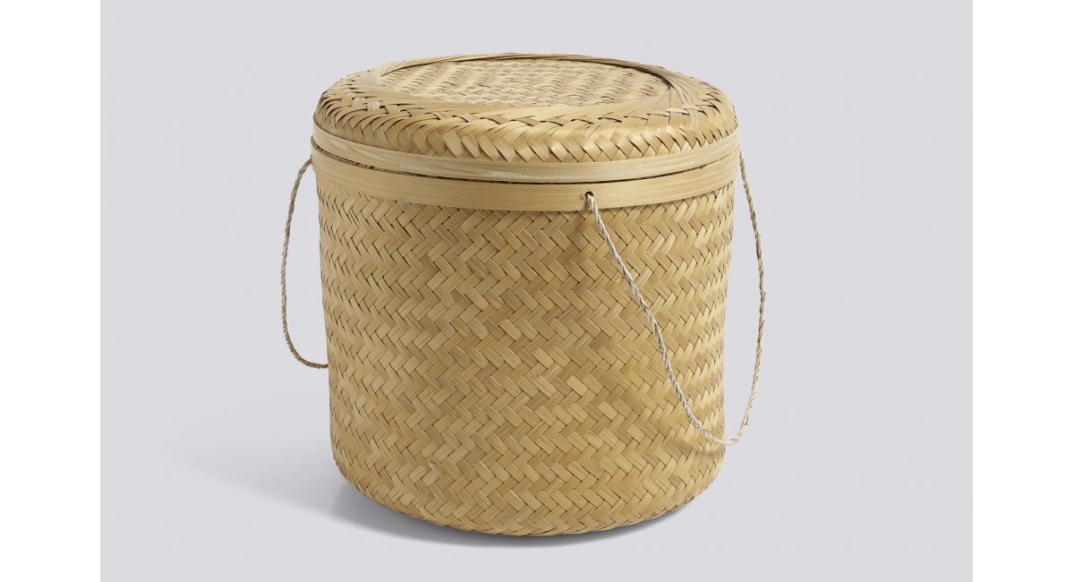 Hay, Bamboo Basket
