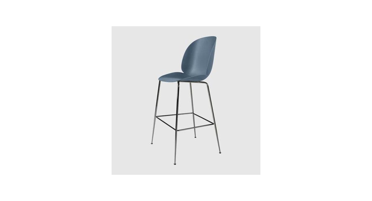 Beetle_Bar Chair_taburete_cromado_asiento azul_GUBI_MINIM