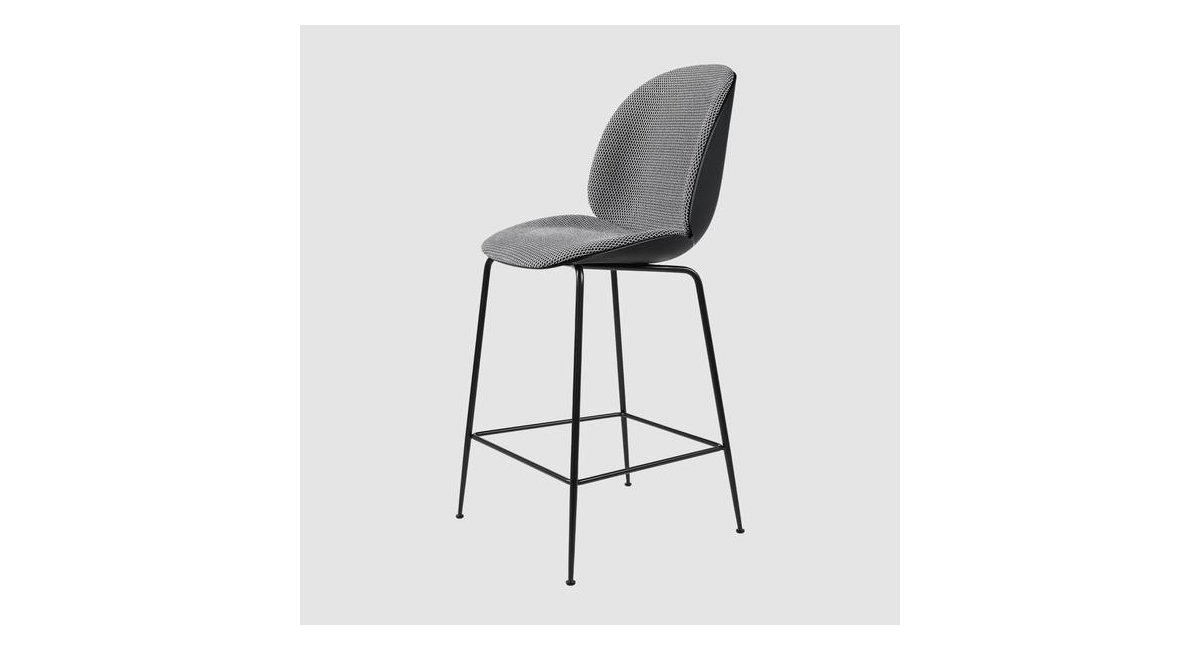 Beetle_Bar Chair_taburete_latón_asiento gris_GUBI_MINIM
