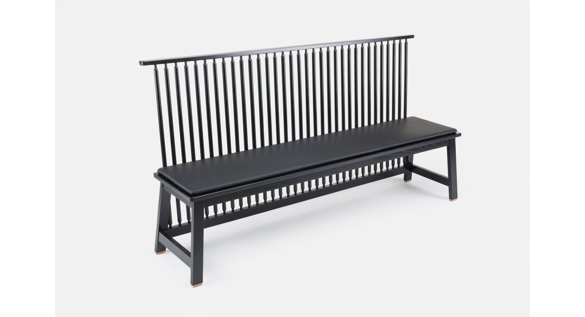 Bench with Back - Studioilse - banco con respaldo - delaespalda - MINIM - vista lateral