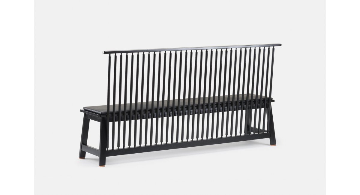 Bench with Back - Studioilse - banco con respaldo - delaespalda - MINIM - vista trasera