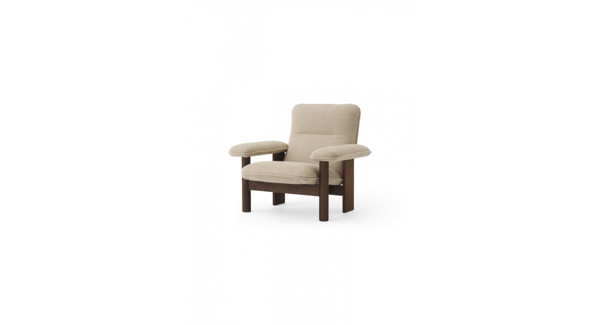 Brasilia Lounge Chair-butaca de madera de roble oscura-MENU-MINIM