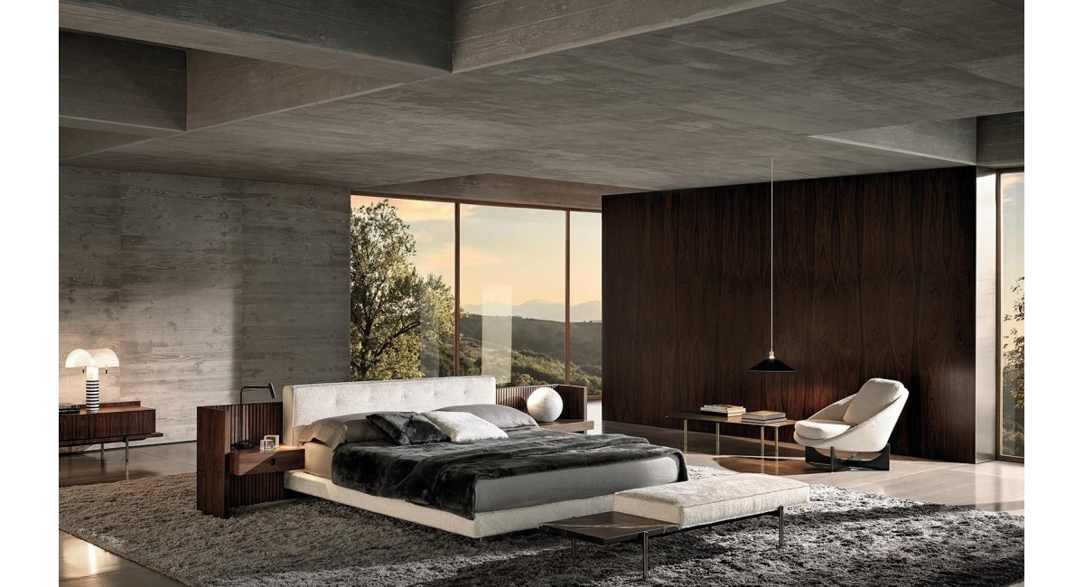 Brasilia bed, Minotti, MINIM Barcelona