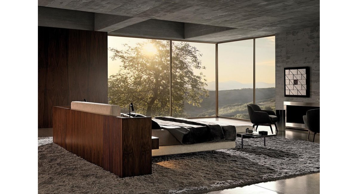 Brasilia bed, Minotti, MINIM Barcelona
