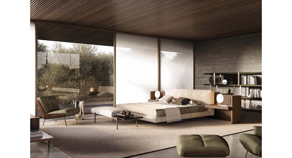 Brasilia bed, Minotti, MINIM Barcelona