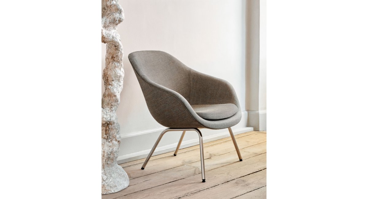 Butaca AAL 87 de HAY - chromed steel base - Madrid - Barcelona - MINIM Showroom