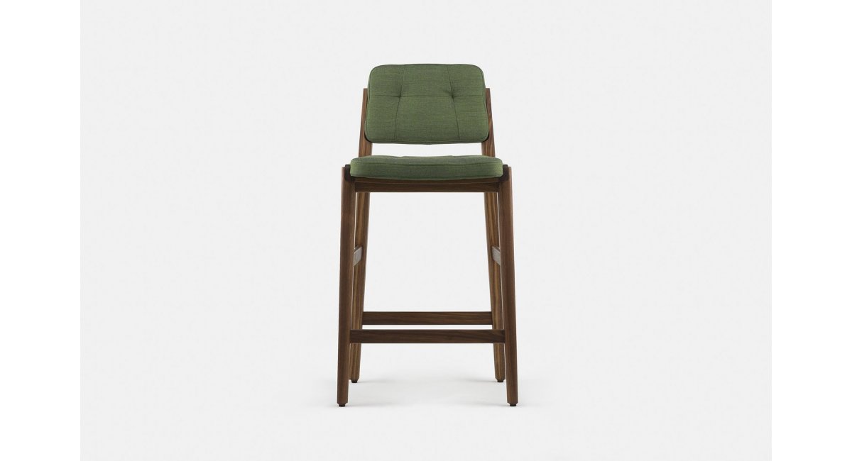 Capo Bar Stool - Neri Hu - De La Espada - MINIM - vista frontal - taburete alto verde.jpg