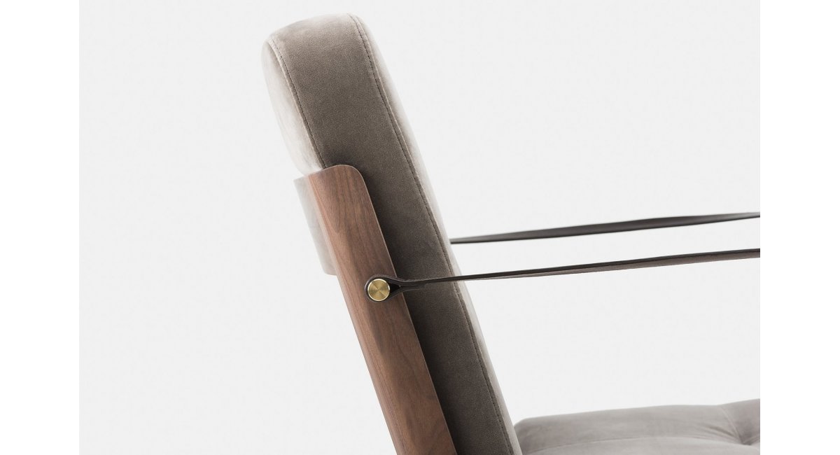 Capo Lounge Armchair_Neri&amp;Hu - butaca de madera - nogal - MINIM -delaespada - detalle