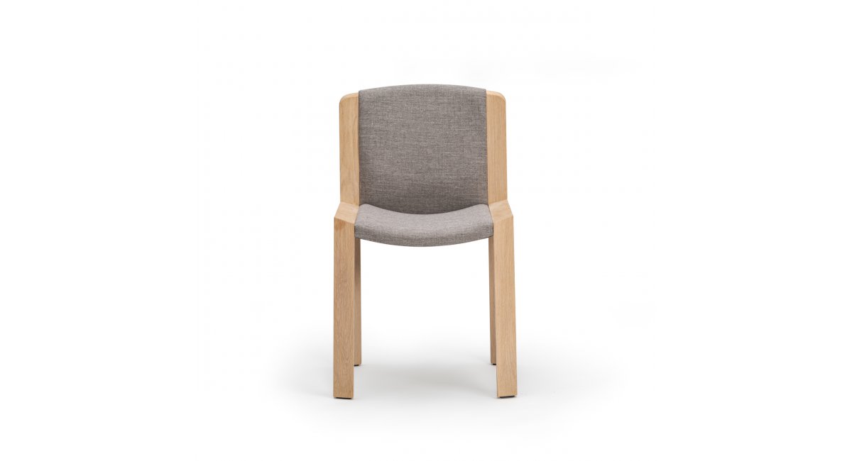 Chair 300 _ Silla de roble - Karakter - MINIM - tapizado gris claro
