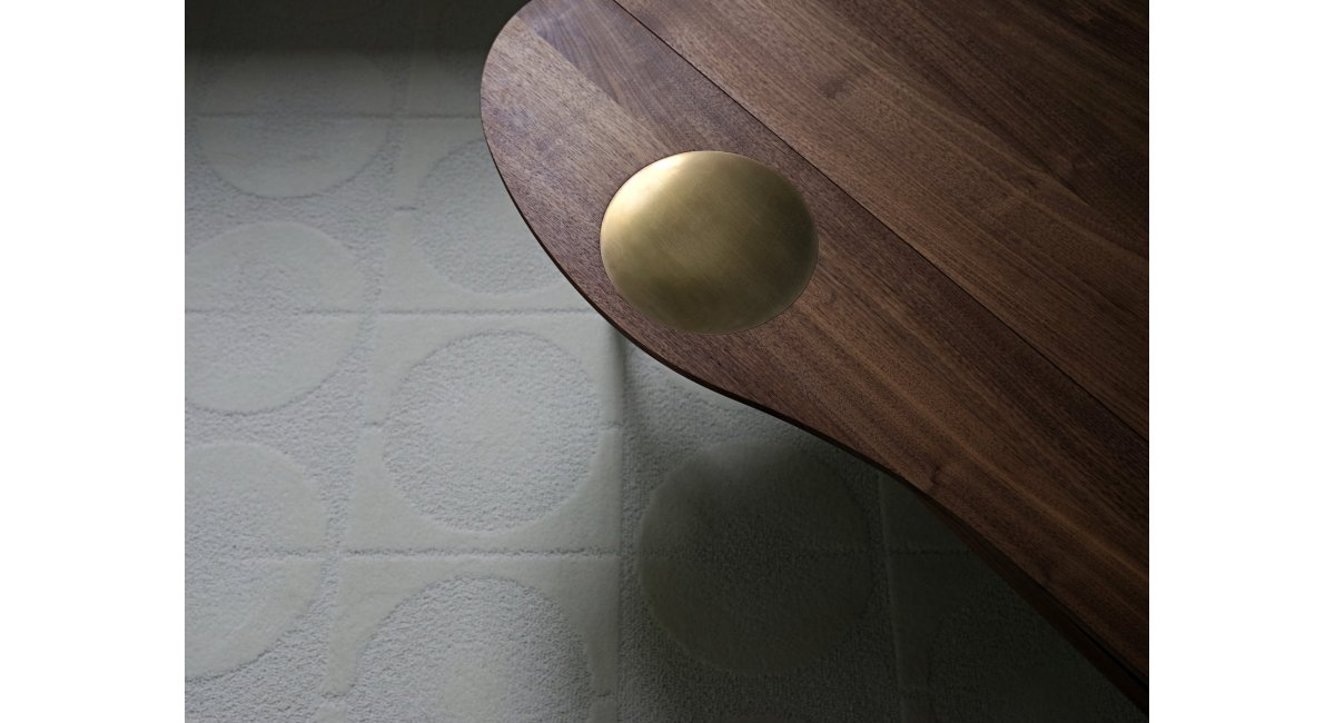 Circle Rug Uncoulered_ color anerisca - alfombra redonda - MINIM - 2021 - lifestyle detalle