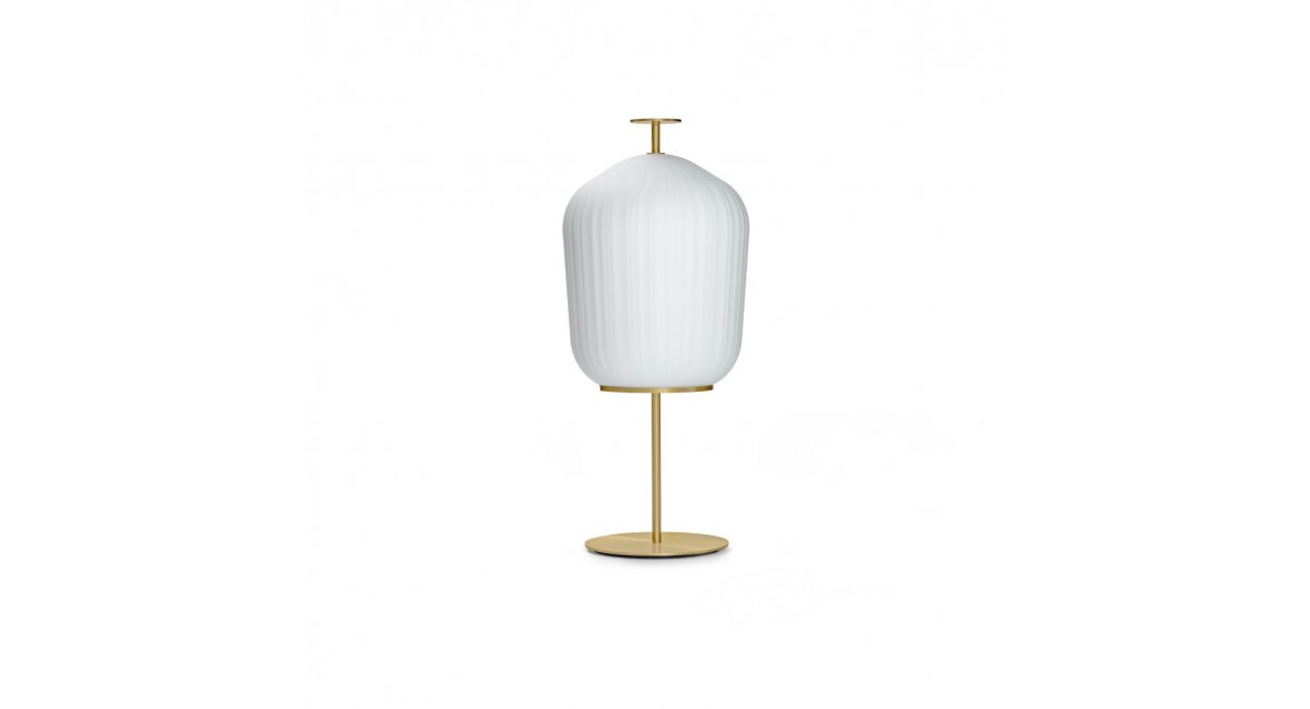 ClassiCon - plissee floor lamp- lámpara de pie - MINIM - varios modelos - estructura dorada