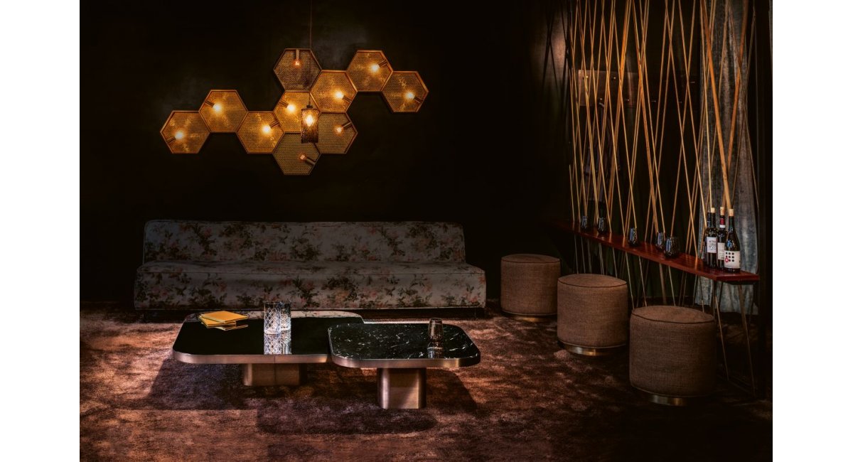 ClassiCon-bow coffee table-Marble - MINIM - lifestyle salón