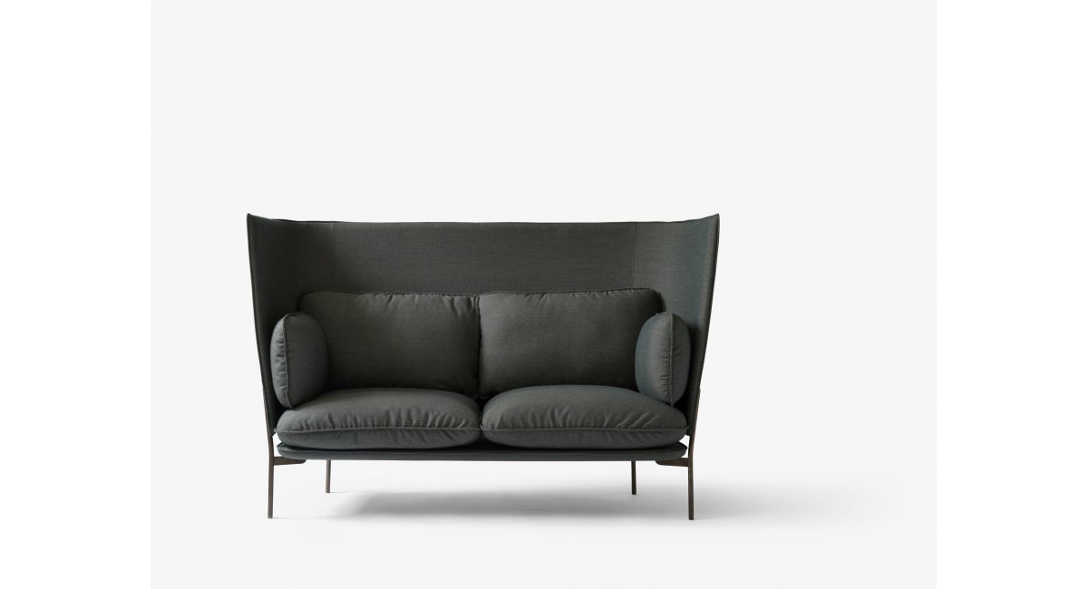 Cloud - sofá respaldo alto - color negro y gris - and tradition - MINIM