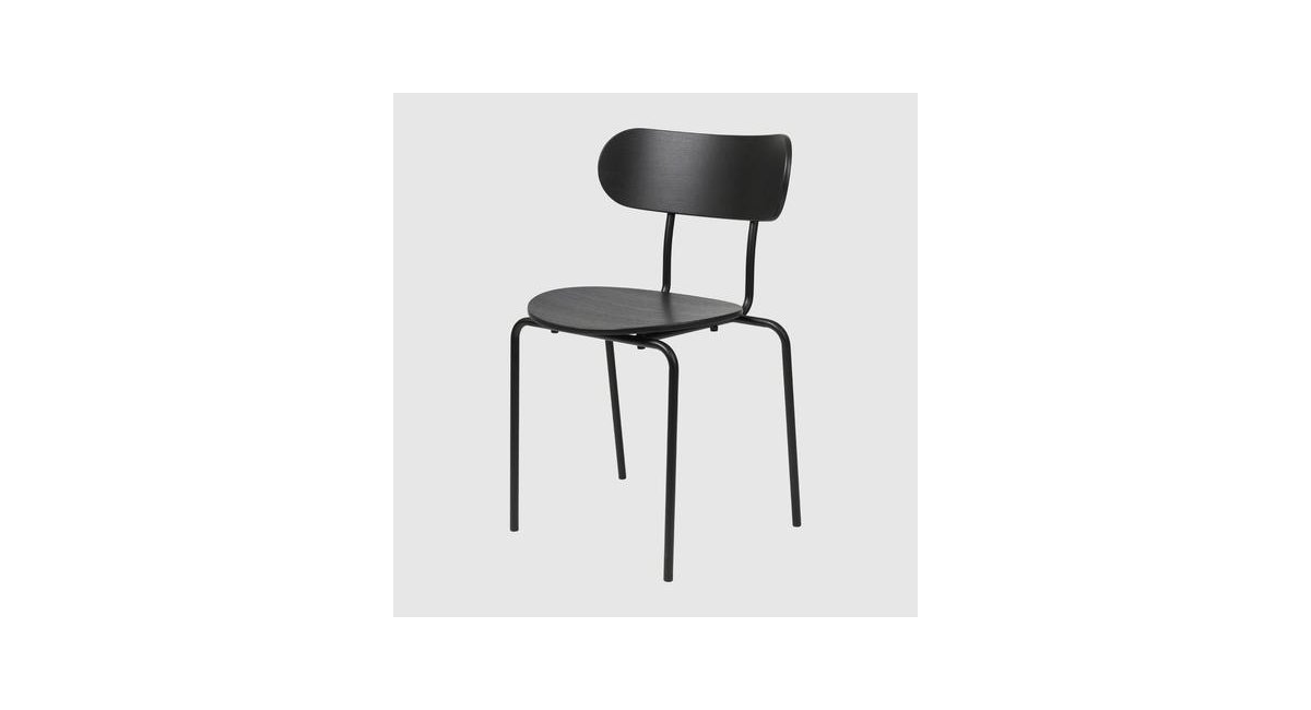 Coco_DiningChair_silla de comedor en color negro _ GUBI _ MINIM