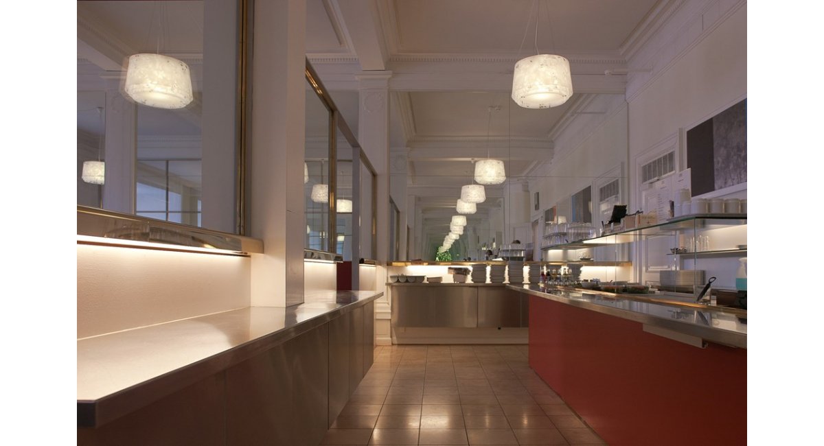 Collage 600 - Louis Poulsen - lámpara de techo - MINIM - lifestyle restaurante