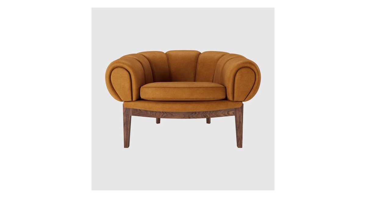 Croissant - butaca de nogal - GUBI_MINIM