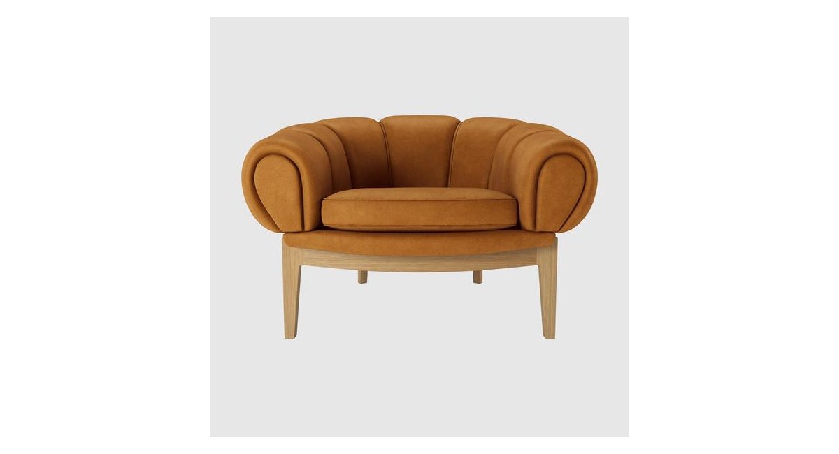 Croissant - butaca de roble - GUBI_MINIM