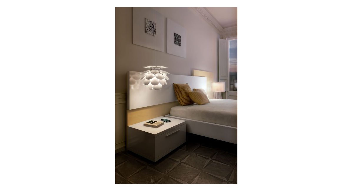 Discoco - lámpara de suspension - Marset - MINIM - lifestyle dormitorio