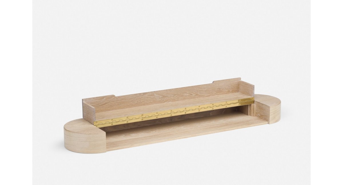 Elliot Desk Storage - cajón para escritorio - madera blanca de nogal - delaespada - Jason Miller - MINIM - cajón abierto