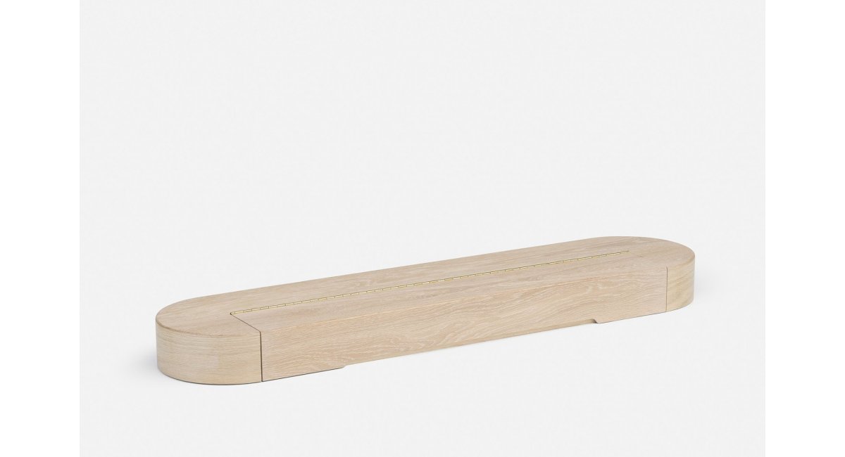 Elliot Desk Storage - cajón para escritorio - madera blanca de nogal - delaespada - Jason Miller - MINIM - cajón cerrado