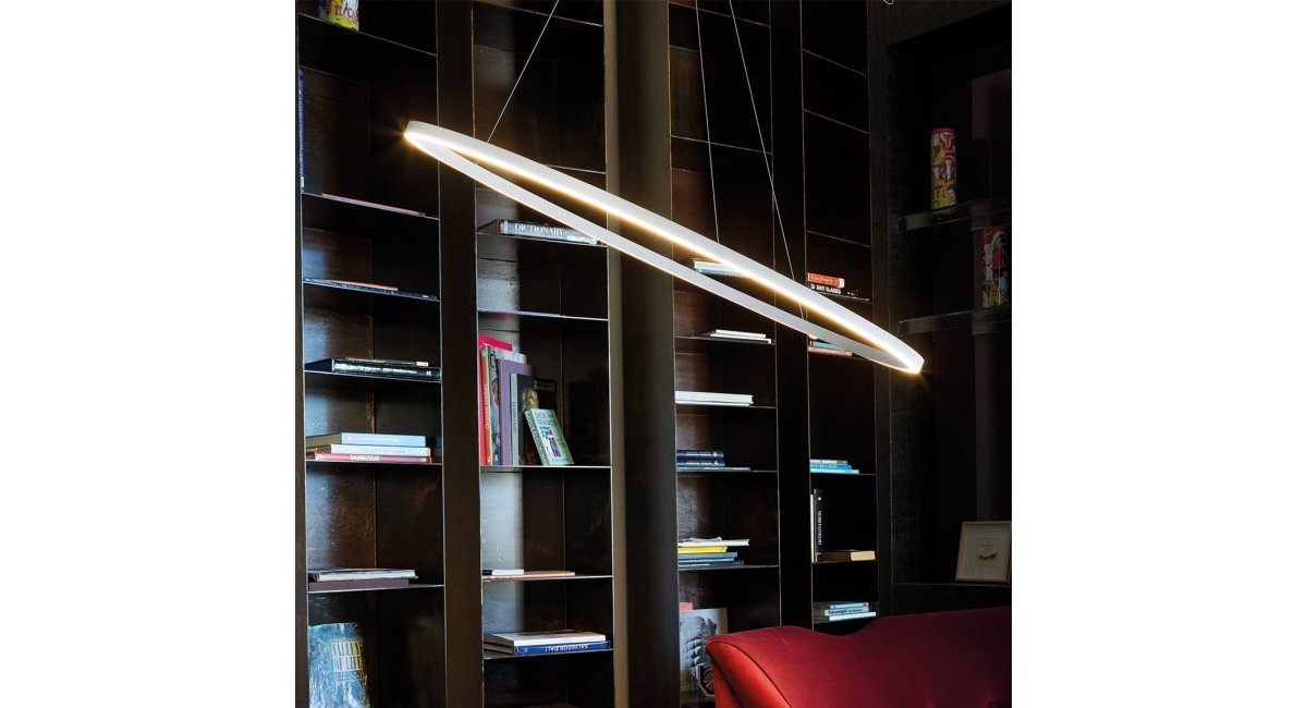 Ellisse pendant minor - lámpara suspensión - Nemo - MINIM - lifestyle biblioteca