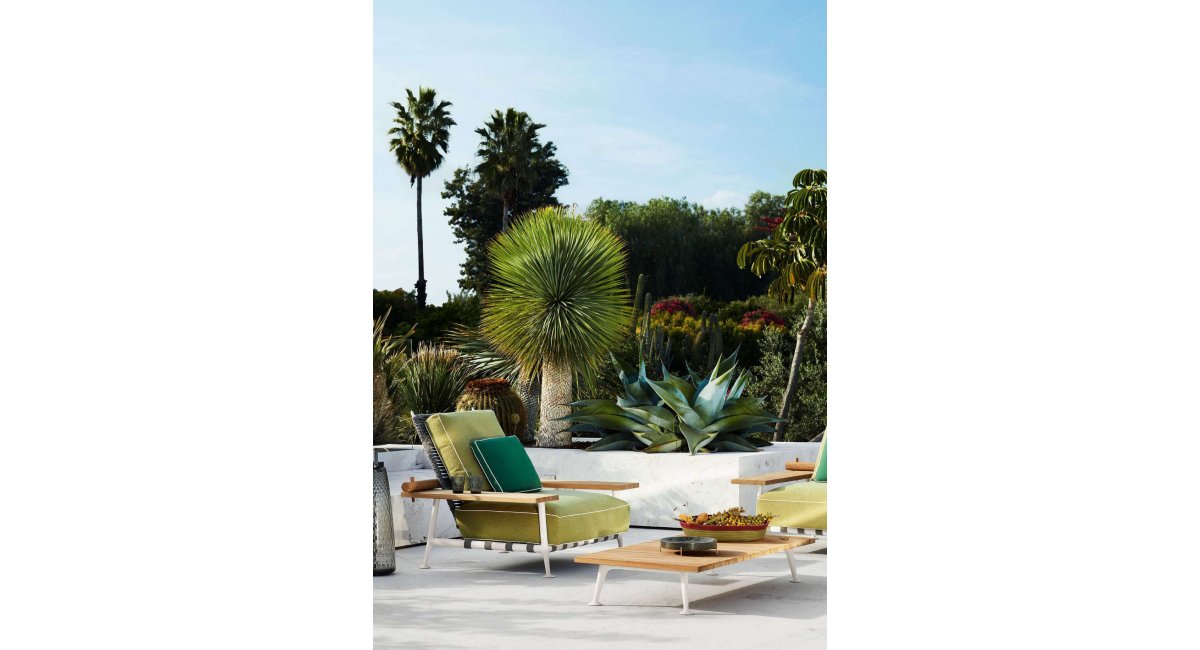 FENCE NATURE - mesita de exterior - Cassina - MINIM - lifestyle