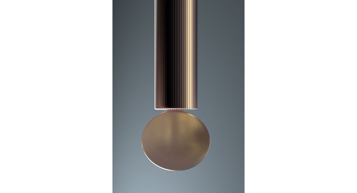 Flauta - ceiling lamp - wall lamp - lámpara de techo - lámpara de pared - Flos - MINIM - bronce