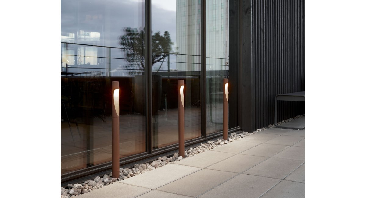 Flindt Garden - Color Corten - Louis Poulsen - MINIM - lifestyle jardín