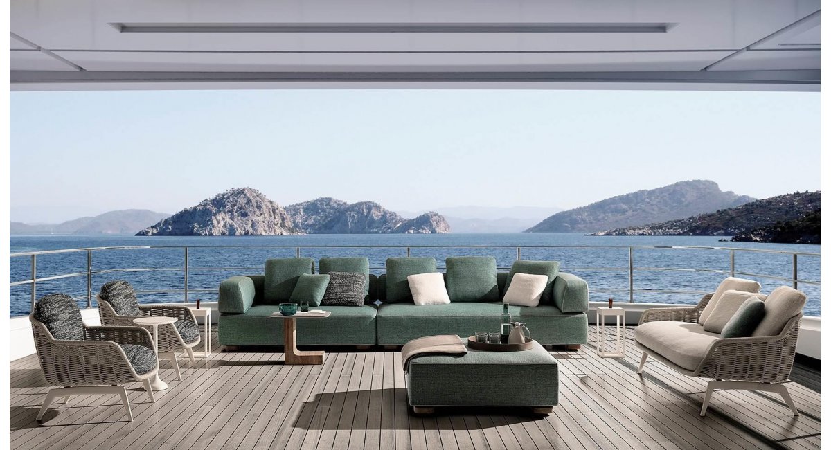 Florida - Sofá - exterior - Minotti - MINIM - lifestyle terraza